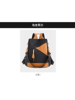 Mochila informal antirrobo para mujer, bolsa de hombro de tela impermeable, ligera, de viaje, oxford - details 4