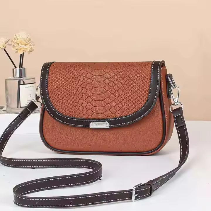 Bolso de hombro de cuero PU 2024 Bolso de mujer de moda - 1