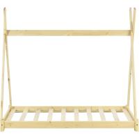 Cama para niños pequeños Cama Infantil 160 x 80cm Estructura Tipi de Madera Pino Color Pino Natural - details 5