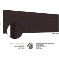 Gabo de Madera Rústico Vintage para Cama (145 x 44 cms.) Estilo Nórdico Crudo sin Pintar - details 39