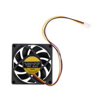 Ventilador de refrigeración sin escobillas, 70x70mm, 12V, 3 pines, caja de ordenador, CPU, CC, negro - details 7