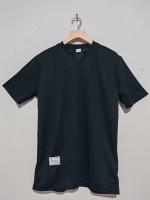 2025 nueva tendencia de verano para hombres, camiseta elástica de manga corta ajustada con cuello redondo en V de color sólido, - details 21