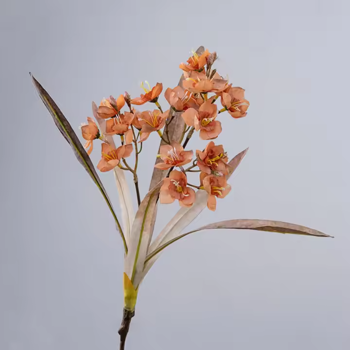 Rama de narciso Artificial de tacto Real, flor de narciso de seda elegante de lujo, flor falsa hecha a mano, decoración de jardín al aire libre - 1