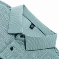 Polo de negocios informal con estampado nuevo para hombre, top de manga corta cómodo y transpirable, 2024 - details 18