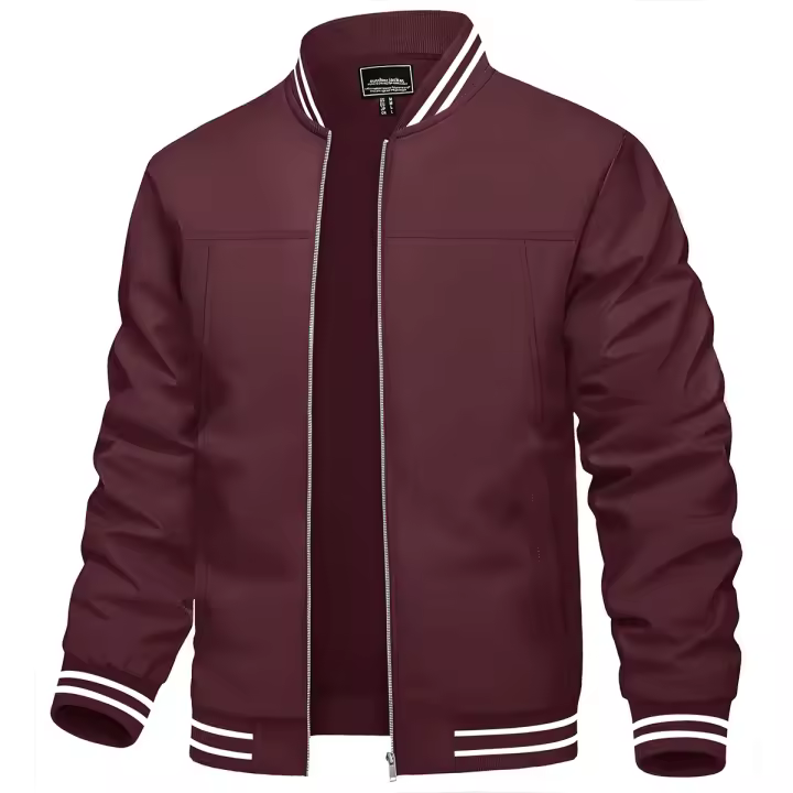 MAGCOMSEN Chaqueta deportiva ligera para hombre Chaqueta casual de aviador - 1
