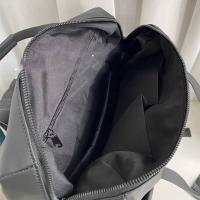 Bolso negro ligero para ordenador, bolso de hombro de nailon de estilo coreano de Color sólido, bolso de mano de gran capacidad, mochila de viaje impermeable - details 7