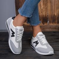 Women's Fashion Sneakers Low Top Lace-Up Breathable PU Leather Casual Running Shoes - details 2