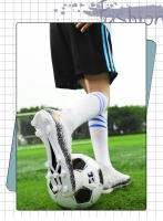 Zapatos de fútbol de marca para hombres, botas de fútbol de tobillo alto, hierba antideslizante al aire libre, zapatillas de deporte de partido de entrenamiento Multicolor, TF/FG - details 5