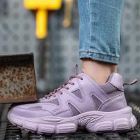 Zapatos de protección para hombre y mujer, zapatillas de trabajo, zapatos de seguridad a la moda, antigolpes, antipinchazos, indestructibles, botas de trabajo, 2025 - details 15