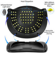 Secador de Gel de UVA Profesional 380W Lámpara LED de 84LEDs con 4 Timeros Automáticos - details 11