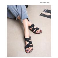 Sandalias planas para mujer 2025 - Estilo bohemio con pedrería y flores, sandalias de playa l de tallas grandes, transpirables (zapatos de verano para mujer, sandalias deportivas de lujo) - details 7