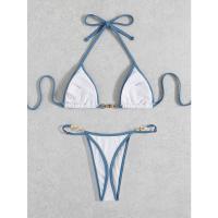Bikini Micro Sexy Para Mujer 2023 Conjunto De Baño Con Cadena Estilo Brasileño Bikini De Tanga Traje De Baño De Playa Low Waist Sin Aros - details 24