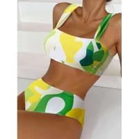 Bikini de cintura alta, Tre 2025 Conjunto de bikini bandeau sexy para mujer, Traje de baño brasileño para mujer - details 8