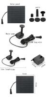 Bomba de Jardín Solar 6 Boquillas Ideal para Baños de Pollitos, Estanques, Jardines - details 1