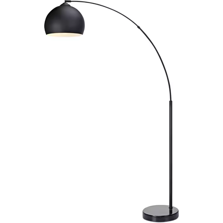 Lámpara LED de Pie Estándar Curvada y Cromada Iluminación y Decoración Lámparas de Piso - 1