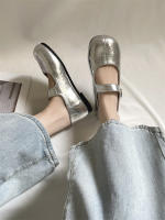 Zapatos Mary Jane planos de fondo francés, con punta redonda, boca poco profunda, estilo retro, para mujer. - details 19