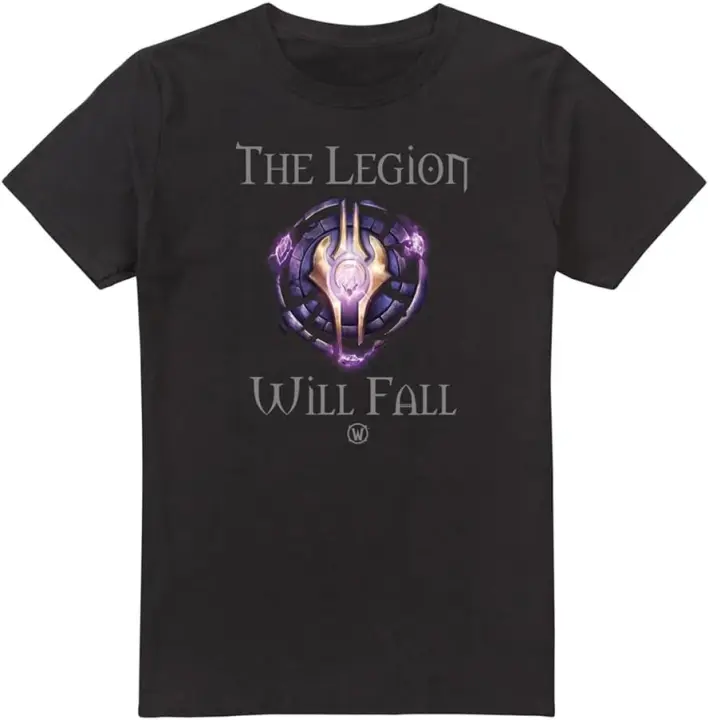 Camiseta de algodón Soul World of Warcraft para hombre, camisa negra de la Legión - 1