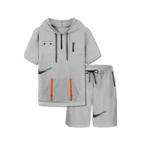 Conjunto de Verano 2025 para Hombres Camiseta de Manga Corta con Capucha Conjunto Deportivo Casual - details 7