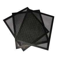 Juego de 3 alfombrillas para parrilla de barbacoa, alfombrilla para parrilla de cocina, placa reutilizable antiadhesiva de malla, hojas de cocina, alfombrilla de malla para hornear, Gas y carbono - details 0