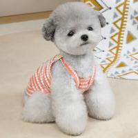 Ropa dulce para perros, chaleco rosa y amarillo para cachorros y niñas, ropa con capucha sin mangas de verano, camiseta informal para mascotas, suministros para mascotas pequeñas - details 2