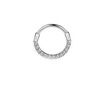1-5 uds 16G moda 316L acero inoxidable CZ bisagras septum Clicker anillos de aro para la nariz Daith Helix Tragus cartílago Piercing joyería - details 8