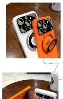 Funda de lujo con anillo de PC mate para iPhone 14, 13, 12, 11, 15 Pro Max Plus, soporte de teléfono con carga inalámbrica Magsafe, cubierta de cristal - details 3