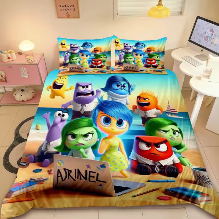 Juego de Ropa de Cama de Dibujos Animados Cubierta de Edredón Interior de Varios Tamaños - 1