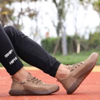 Zapatos de seguridad ligeros y transpirables para trabajo, zapatillas de suela firme con punta de acero antideslizante para hombres - details 8