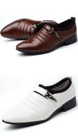 Zapatos planos con logo para hombre, informales, de cuero limpio, hechos a mano, 2024 - details 7