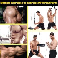 Sistema de máquina de Cable de polea para Fitness, accesorio de gimnasio DIY, Cable ajustable de 2,5 m, brazo de entrenamiento, bíceps, tríceps, equipo de entrenamiento de mano - details 7