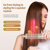 Nuevo producto, peine de aire caliente de alta velocidad plegable todo en uno, secador de pelo de iones negativos, rizador, rollo recto, secador de pelo de doble propósito - details 4