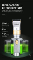 Kemei-cortadora de pelo profesional para peluquero, máquina eléctrica potente para cortar el pelo, recargable por Usb, tipo c, KM-9362 - details 11