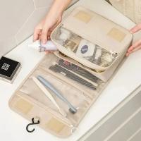 Bolsa de viaje de gran capacidad, bolsa de almacenaje para maquillaje portátil impermeable, bolsa organizadora de artículos de tocador, bolsa multifuncional para baño - details 2