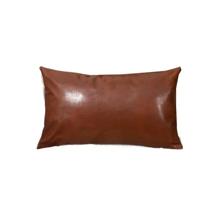 Decoración de sofá, funda de almohada de 30x50cm, funda de cojín de cuero PU Rectangular, funda de almohada suave portátil para niños - 1