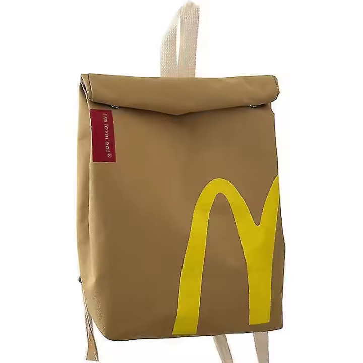Mochila de Gran Capacidad McDonald's Bolsa Casual para Estudiantes Bolsa de Hamburguesa - 1