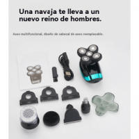 Afeitadora Eléctrica de Cinco Hojas Autoservicio de Cabeza Recargable Impermeable - details 4