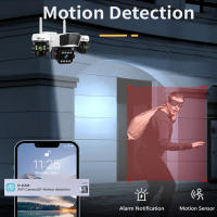 Wistino 3lens 3 pantalla Wifi Cámara 360 grados de visión detección humana Cctv seguridad inteligente para el hogar - details 7