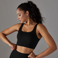 Nessaj-Chaleco de yoga sin costuras, top corto deportivo para fitness, gimnasio, correr, sujetador a prueba de golpes - details 5