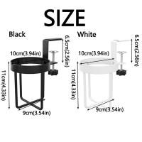 Portavasos con Clip 2 en 1 para ahorro de espacio, estante para tazas de escritorio resistente al agua y a prueba de óxido, estantes flotantes para tazas duraderos, escritorio - details 0