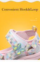 Sandalias transpirables de marca de verano para niñas, sandalias deportivas con diseño de mariposa para niños, sandalias de agua de playa con punta abierta antideslizantes para exteriores - details 9