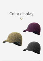 AONIJIE M33 Unisex Warm Wool Knitted Hat Short Brim Baseball Cap Soft Equestrian Cap Protect Ear Fall Winter For Running Hiking - details 10