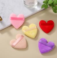 Polvo en forma de corazón pequeño Ultra suave de cristal, polvo seco de pelo corto para la piel, polvo en forma de corazón, esponja para polvo - details 1
