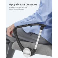 Silla ergonómica para Sala de Reuniones, Asiento Giratorio, Asiento Acolchado, Regulable en Altura e inclinable, Capacidad de Carga 120 kg, Negro - details 15