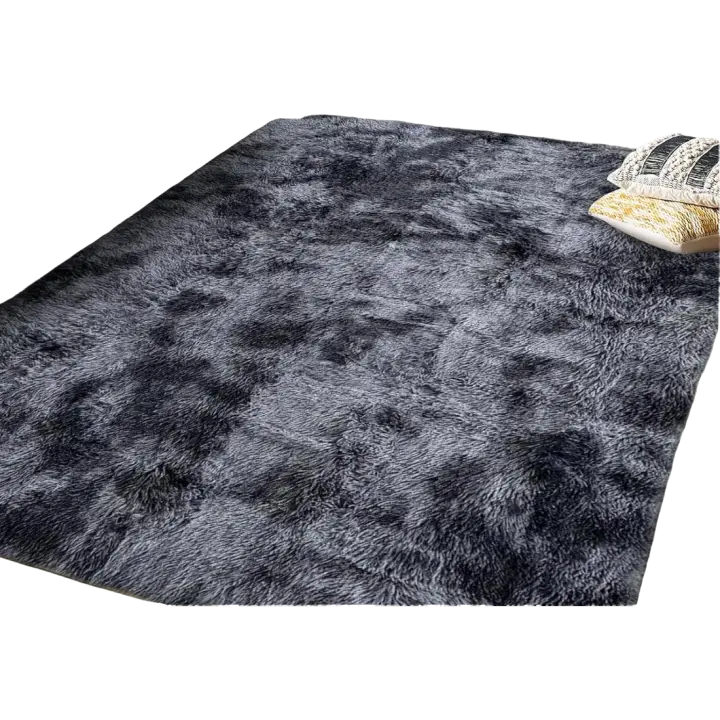 Alfombra de Estar de Pelo Largo Suave Antideslizante para Dormitorio Comedor - 1
