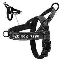 Arnés de nailon personalizado para perros, chaleco reflectante sin lágrimas para perros medianos y grandes, suministros de entrenamiento para pastor alemán - details 5