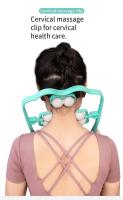 Masajeador manual para vértebra Cervical, dispositivo de sujeción para cuello, hombros y cuello, masajeador de relajación para el hogar - details 0