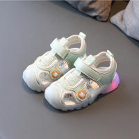 Sandalias planas con luces LED para niños y niñas, zapatos informales luminosos de araña, zapatos deportivos transpirables de verano para bebés - details 13