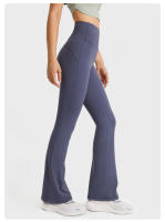 SHINBENE Pantalones de Yoga Casuales para Mujer 32" Cintura Alta de Nailon con Bolsillo Oculto Leggings con Apertura Flare para Deporte y Trabajo - details 6