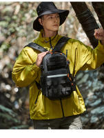 Mochila táctica para señuelos de pesca con soportes para caña, accesorios para cajas de peces grandes, para acampar al aire libre, senderismo, caza, bolso de hombro de viaje - details 15