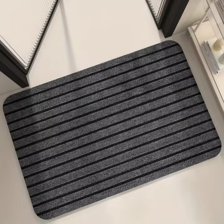Alfombra De Cocina Suave Y enroscada, Alfombra De Piso Antideslizante Y A Prueba De Aceite A Rayas, 1 unidad - 1